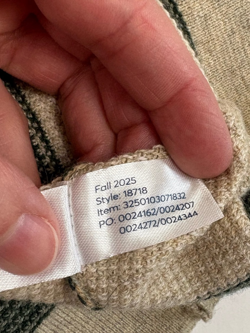 Marine Layer Liam Sweater Polo Green Multi Large Like-New Cotton Wool blend - Picture 5 of 9